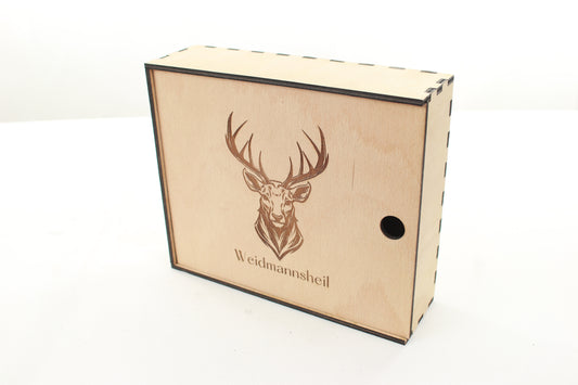 Flachmannbox mit Edelstahlbecher