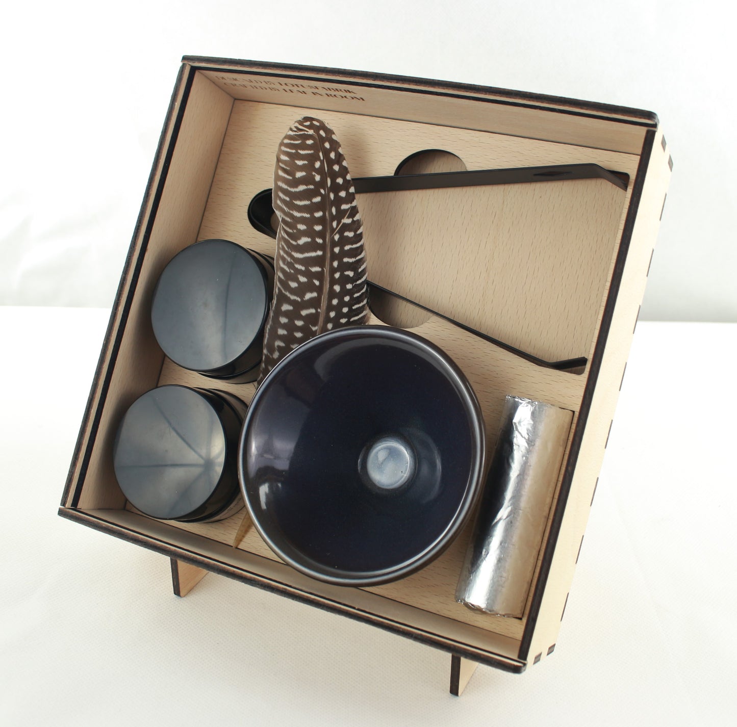 Ritualbox aus Buche für Räucherstarter und Rauhnächte