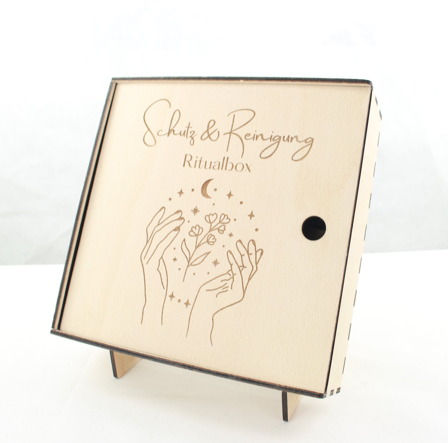 Ritualbox aus Buche für Räucherstarter und Rauhnächte