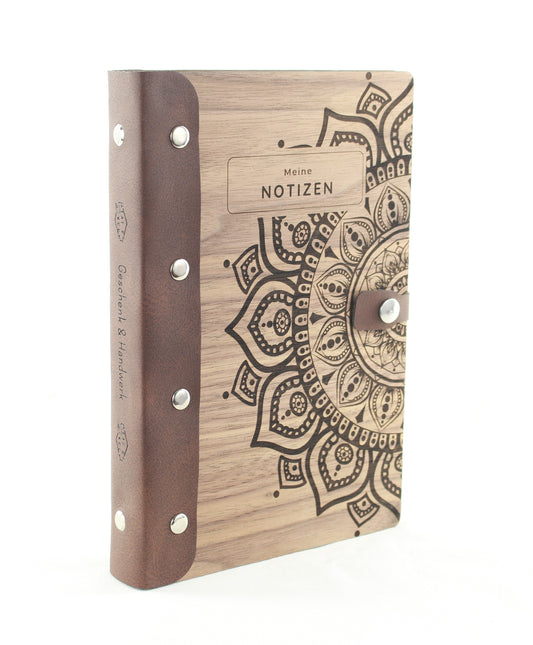Notizbuch Eiche/Nuss A5