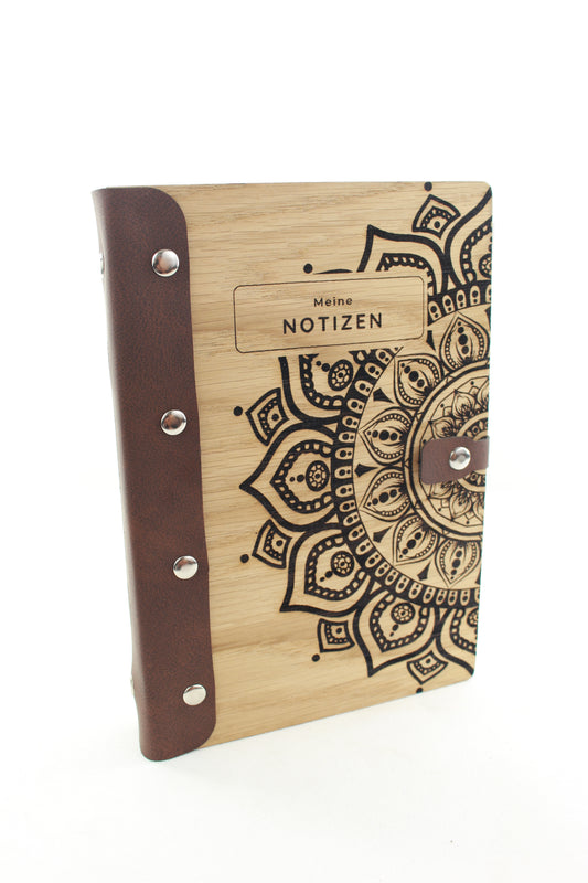 Notizbuch Eiche/Nuss A5